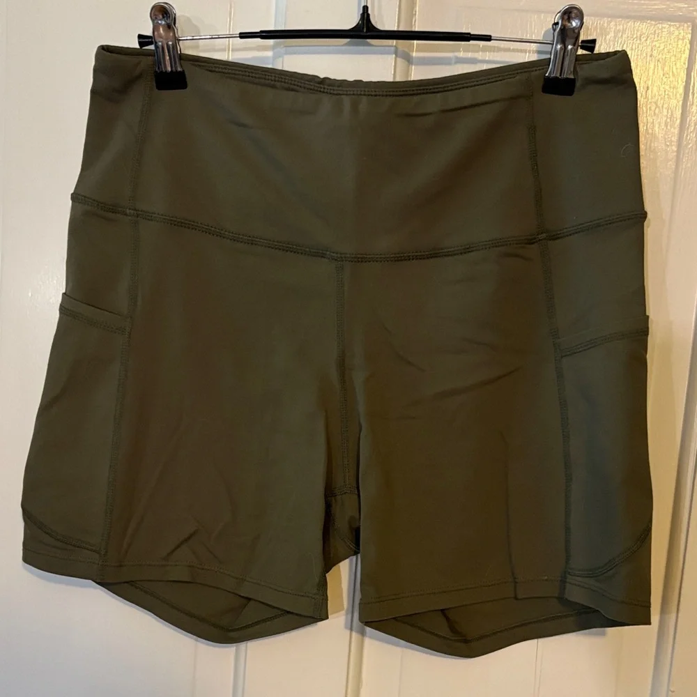 Olive Green Women's Shorts - Picture 1 of 2